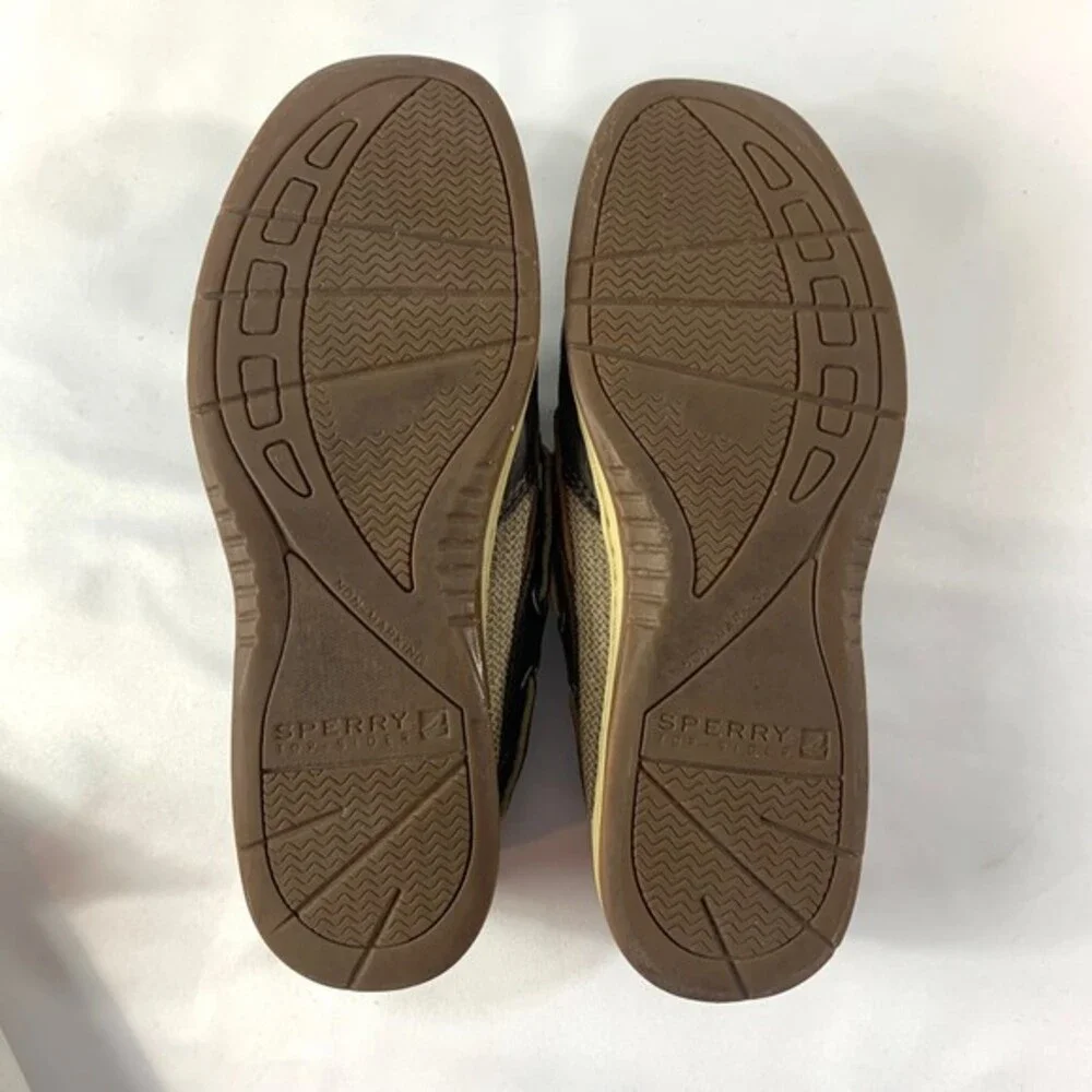 Sperry Leather Lace Up Loafers Boat Shoes Womens‎ 6.5 Brown